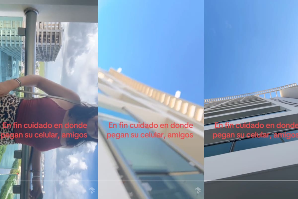 Su celular se despega y cae desde varios pisos en un hotel: este es el impactante video de la caída