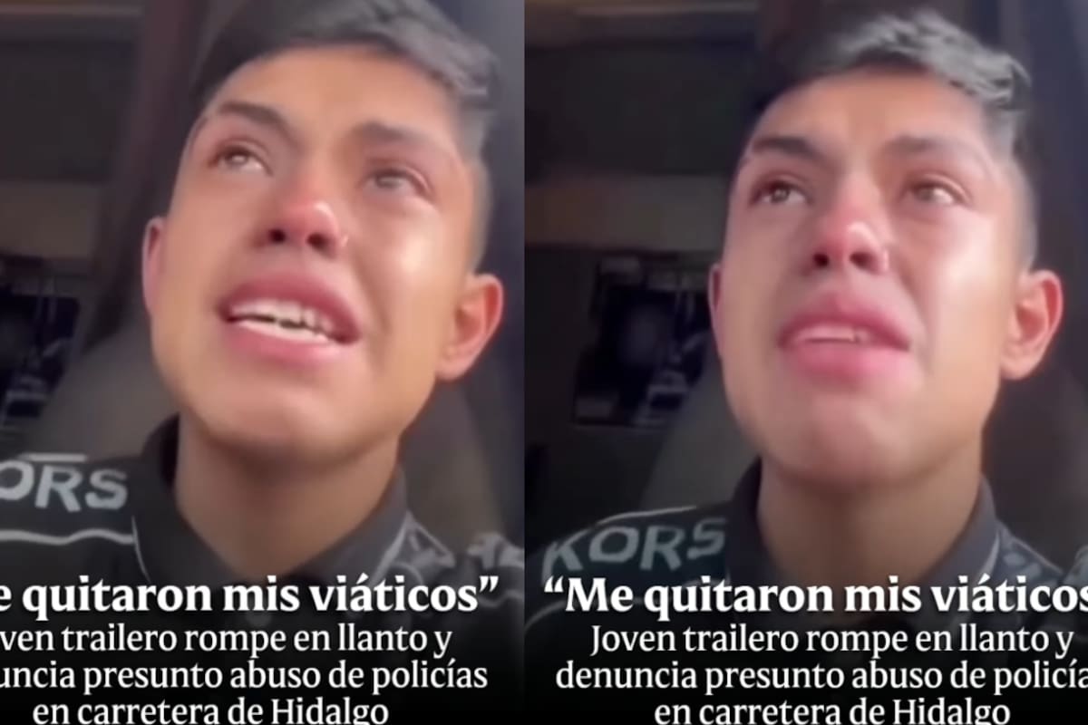 “Agentes de seguridad lo detuvieron y le quitaron todos sus viáticos”: joven trailero rompe en llanto y conmueve a las redes sociales