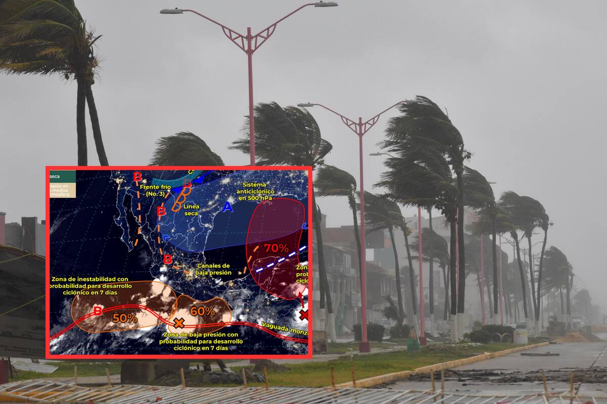 Nuevo frente frío impactará al Norte y provocará lluvias en el País
