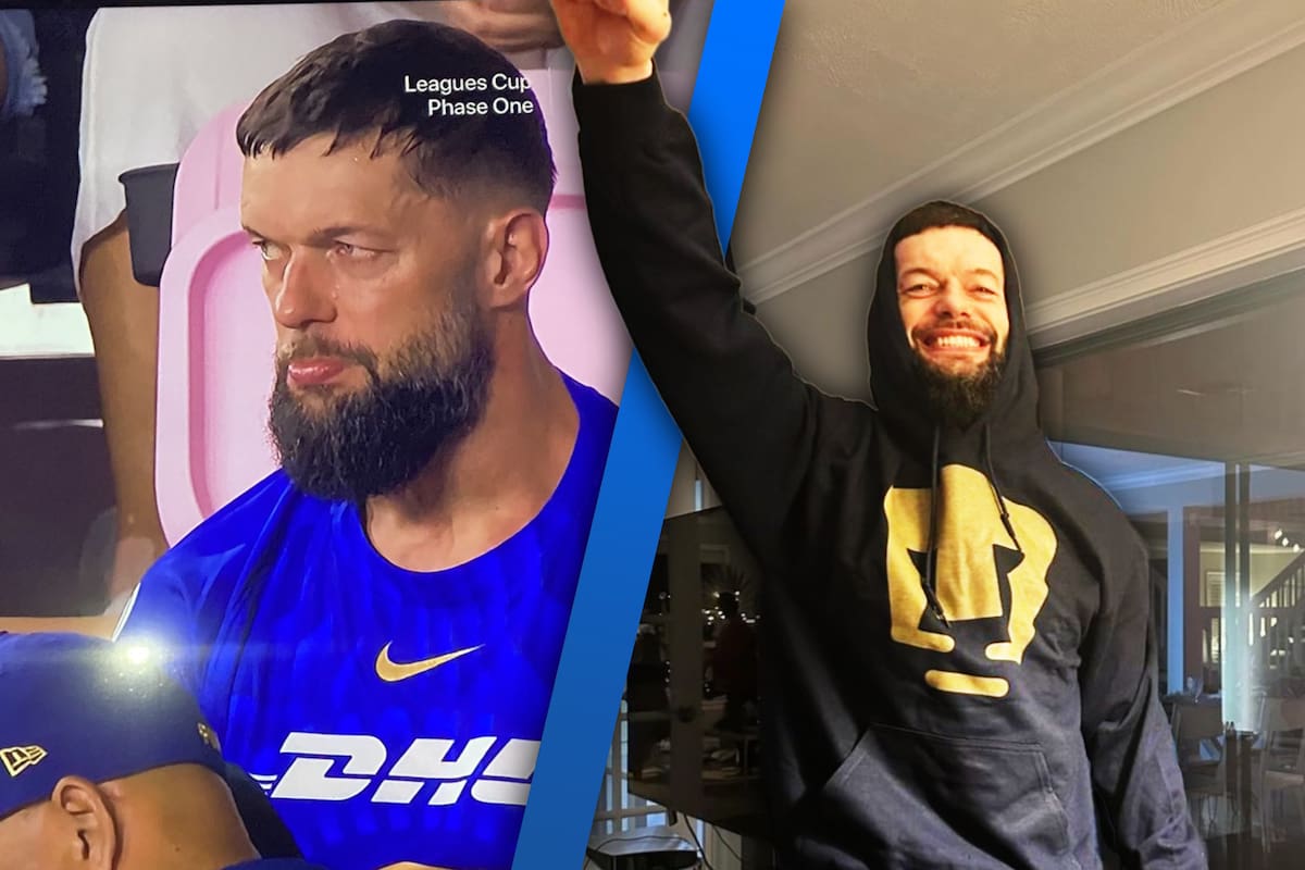 Finn Balor, luchador de la WWE, es captado apoyando a los Pumas en la Leagues Cup