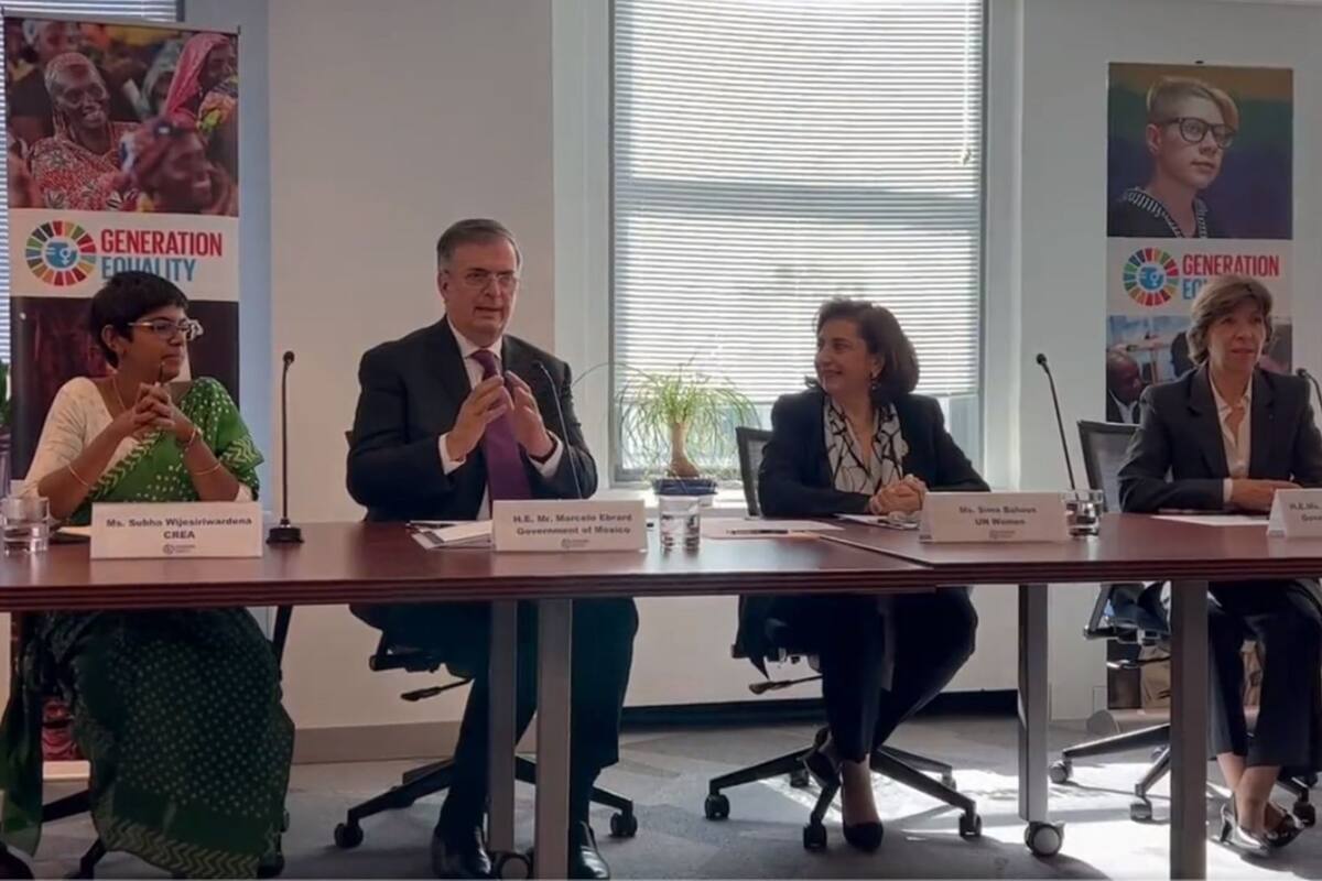 Ebrard anuncia en la ONU el Fondo Ellas, para apoyar las inicativas económicas de las mujeres