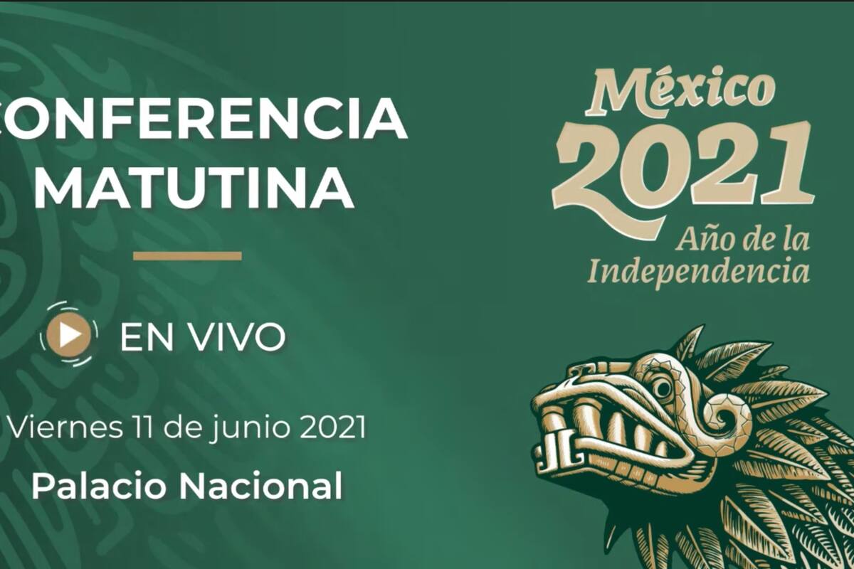 Conferencia matutina de AMLO desde Palacio Nacional