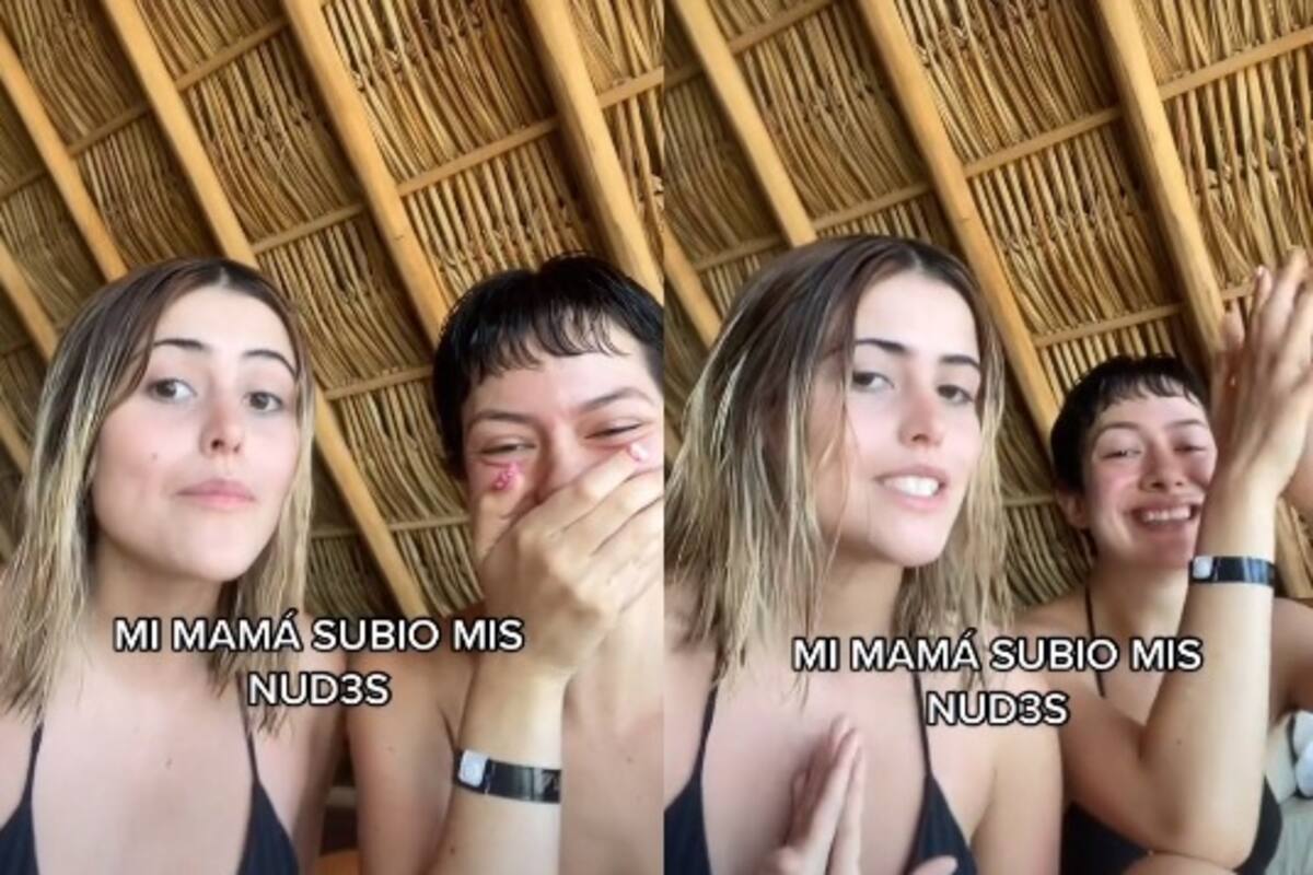 Envía foto desde playa nudista y su mamá por error la sube a WhatsApp