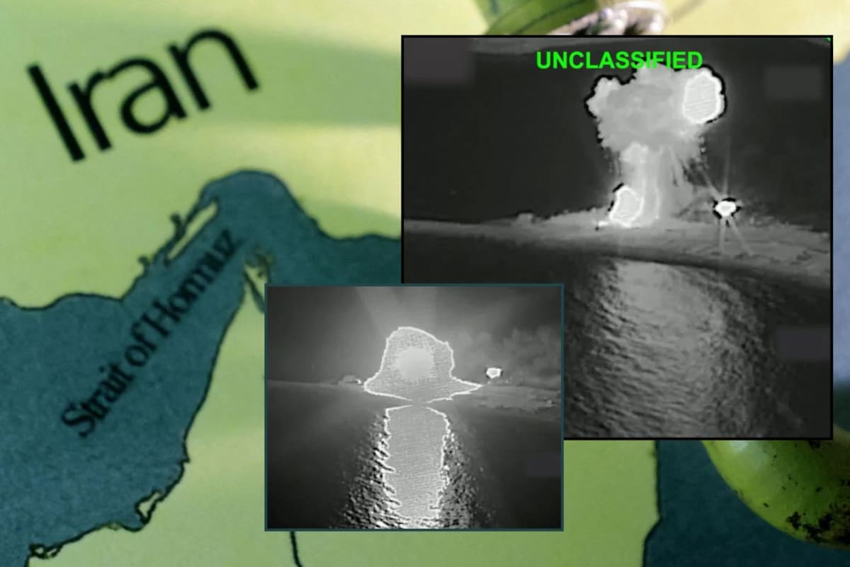 EEUU afirma que dejó a Irán sin barcos en el golfo de Omán tras ataque naval y publica video del bombardeo