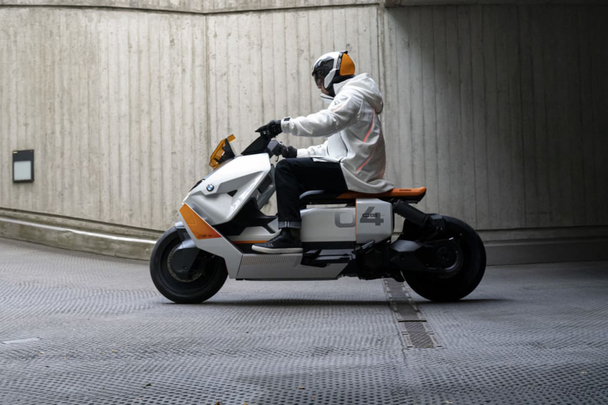 BMW: prototipo nuevo scooter futurista es visto en prueba