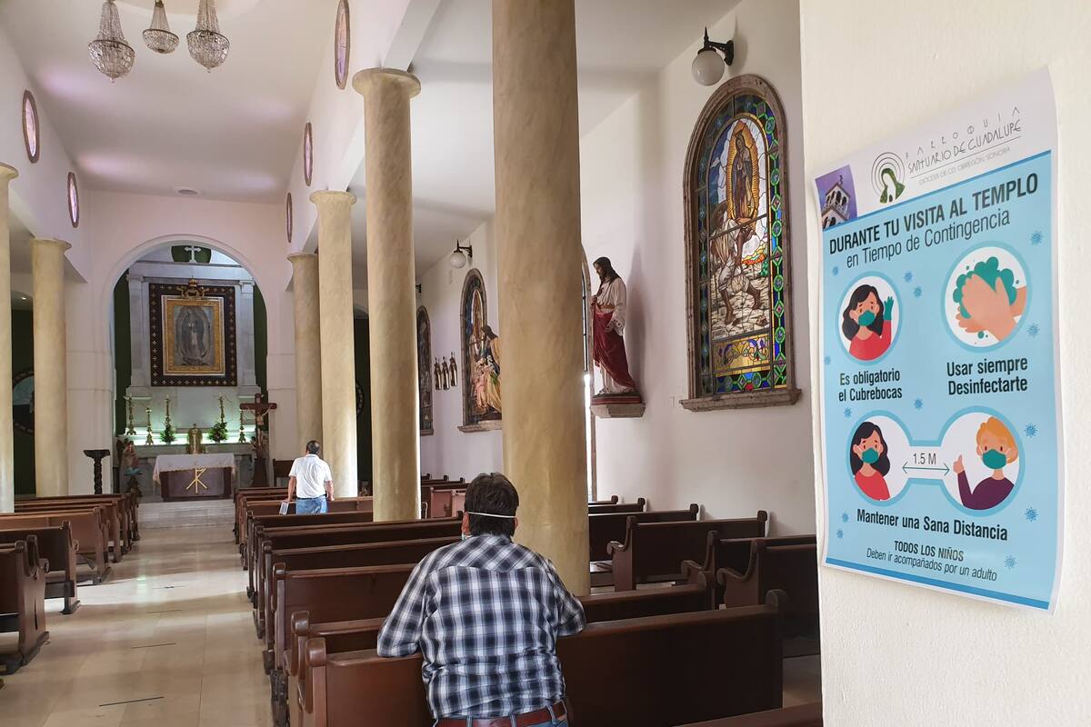 Inician reapertura de Iglesias en Obregón ante Covid-19