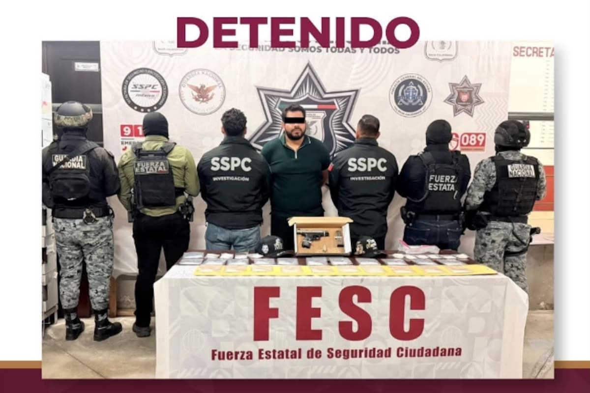 Detienen en Rosarito a hombre señalado por homicidio y crimen organizado