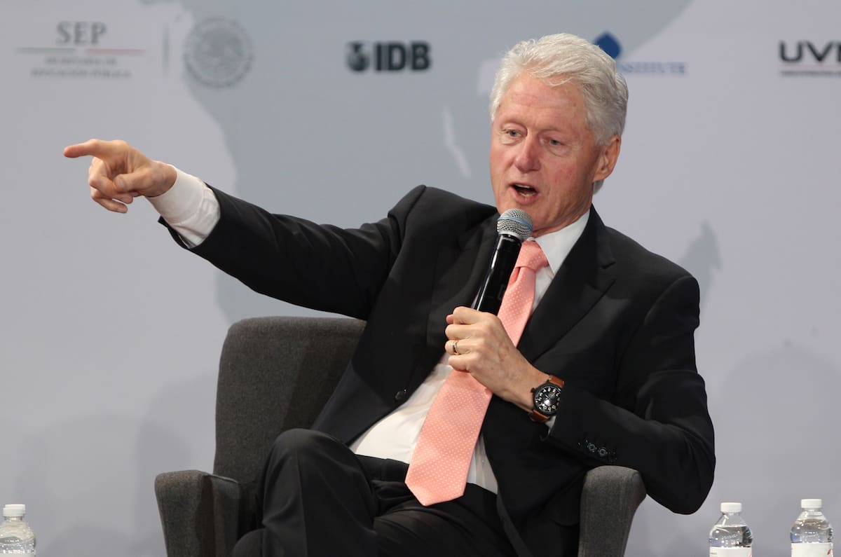 50206108. México, D.F.- El ex presidente de los EUA, Bill Clinton, participó en la Cumbre de Laureate "Juventud y Productividad" que organiza la Universidad del Valle de México.
NOTIMEX/FOTO/JOSE PAZOS/JPF/EDU/