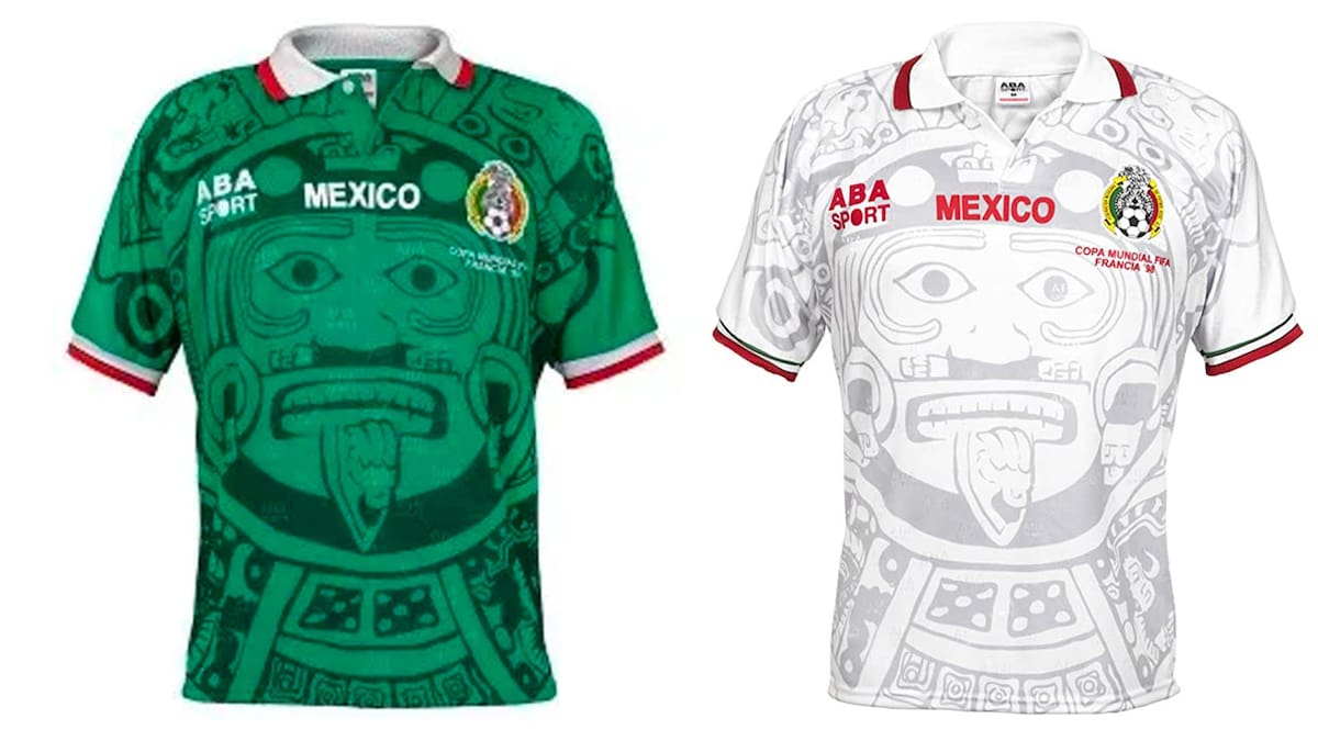 Jersey de la Selección Mexicana utilizada en el Mundial Francia 1998.