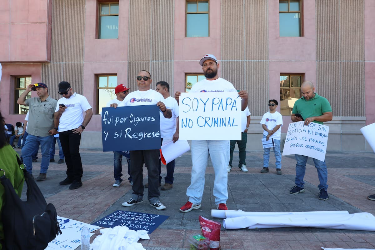 Integrantes del movimiento “Soy Papá, no Criminal” aseguran que algunos llevan meses e incluso años sin ver a sus hijos. FOTOS: TEODORO BORBÓN