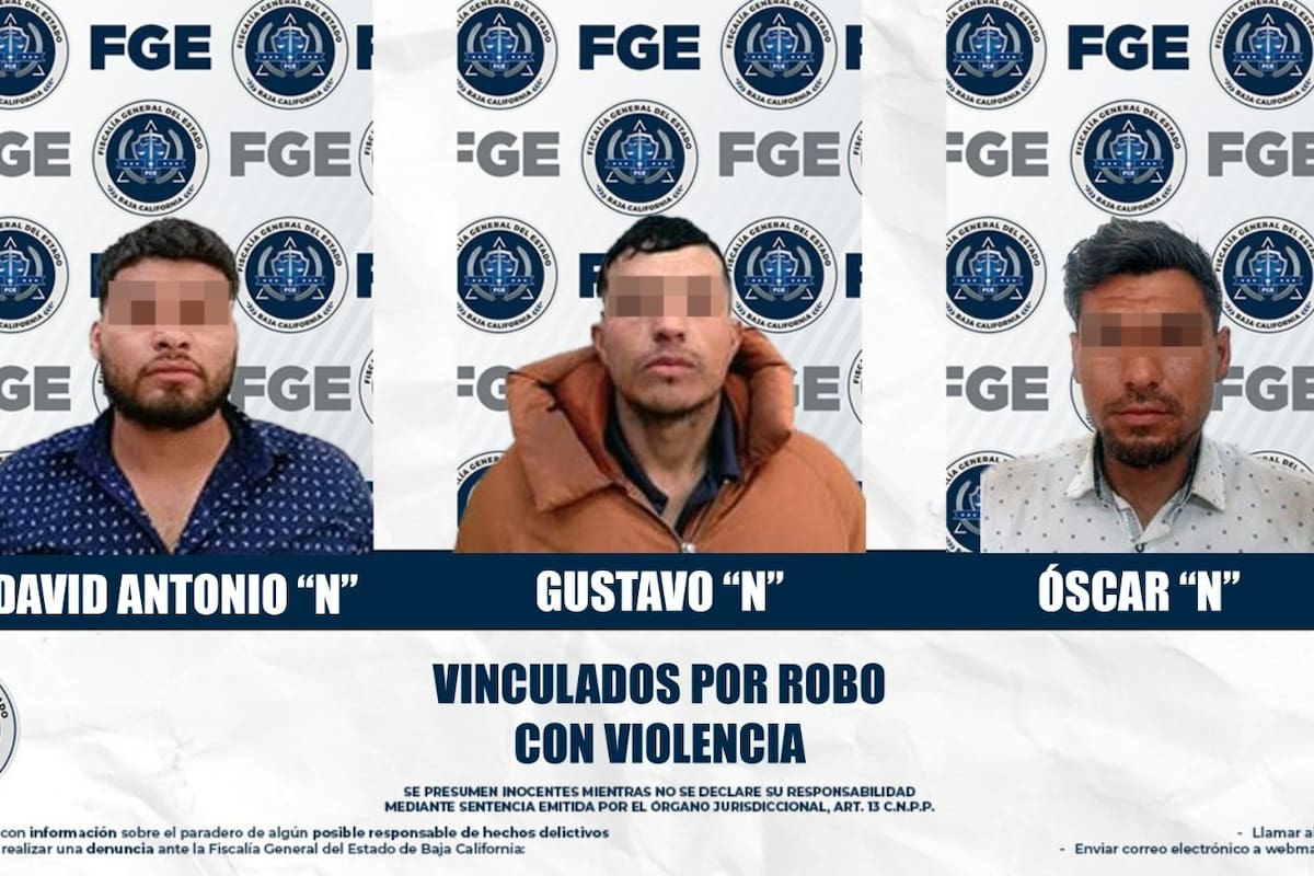 Tres imputados por robos con violencia quedan en prisión preventiva