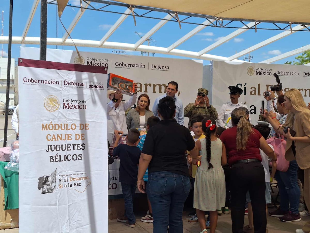 En Cajeme inició el programa federal "Sí al desarme, Sí a la paz", con módulos en iglesias para canjear armas, cartuchos y explosivos por dinero, sin requerir datos personales.