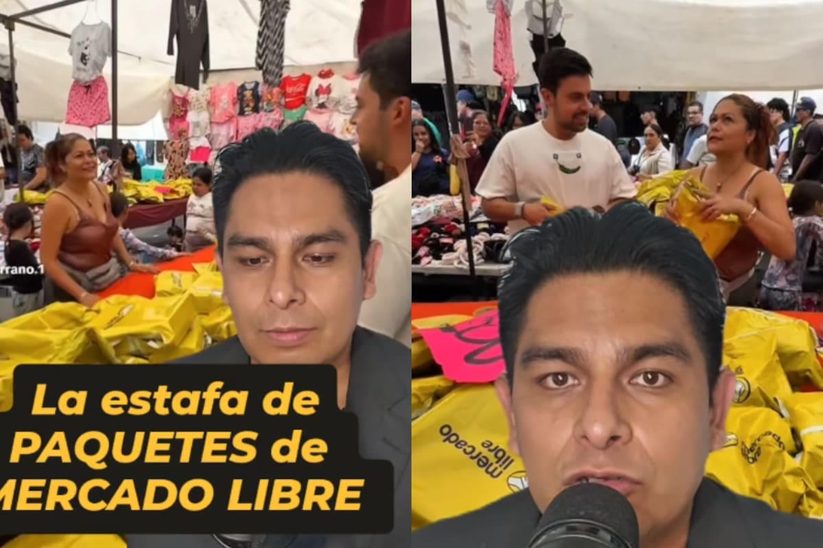 “Los paquetes de Mercado Libre en tianguis no son lo que tú crees”: Esta es la nueva estafa que están usando algunos vendedores ambulantes