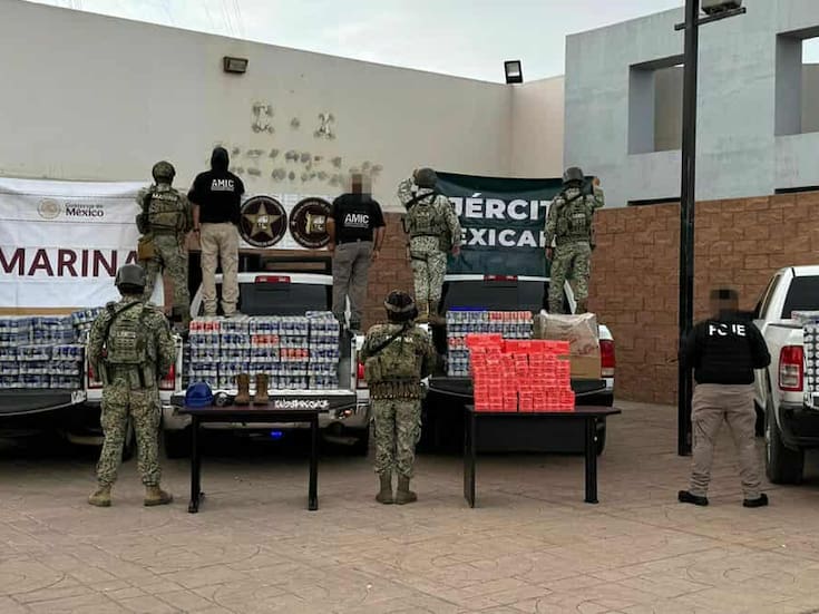 Decomisan narcóticos, cigarros, equipo táctico y cerveza en SLRC