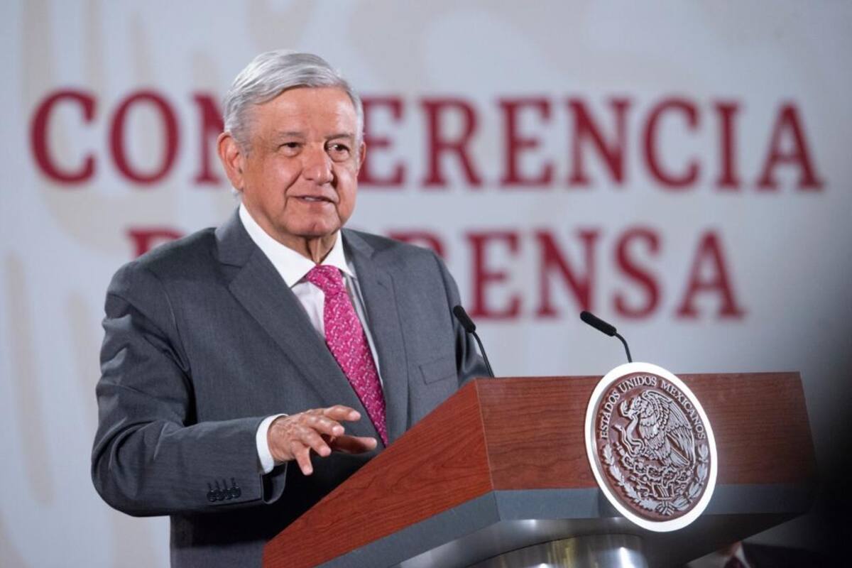Conferencia de AMLO desde Palacio Nacional