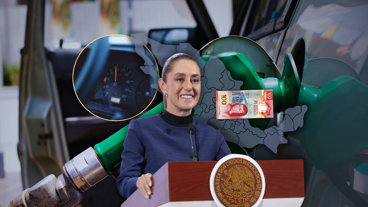 ¿Cuántos kilómetros rinden 100 pesos de gasolina con el tope en el precio impulsado por Claudia Sheinbaum?