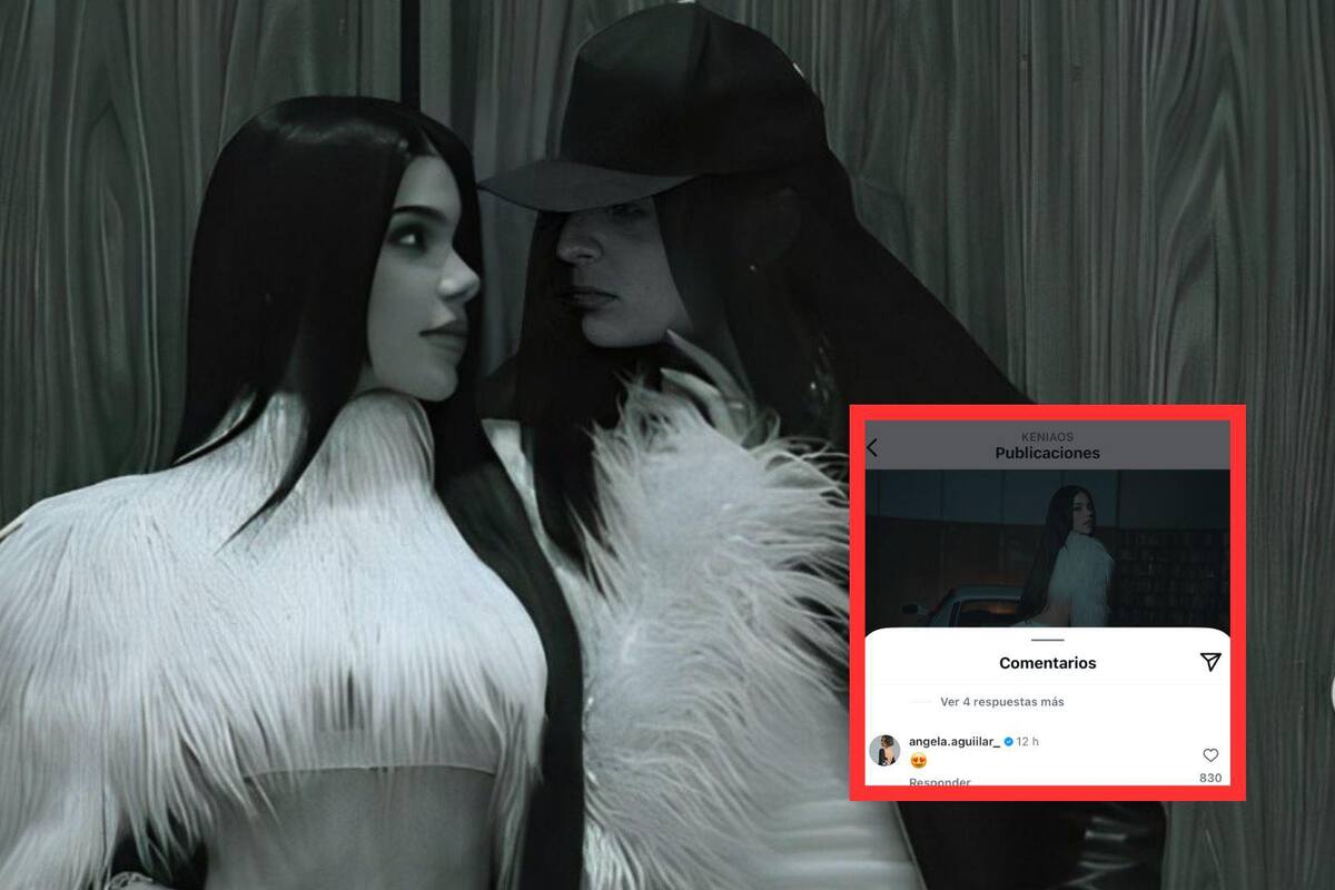 Así “reaccionó” Ángela Aguilar a fotos de Kenia Os junto a Peso Pluma