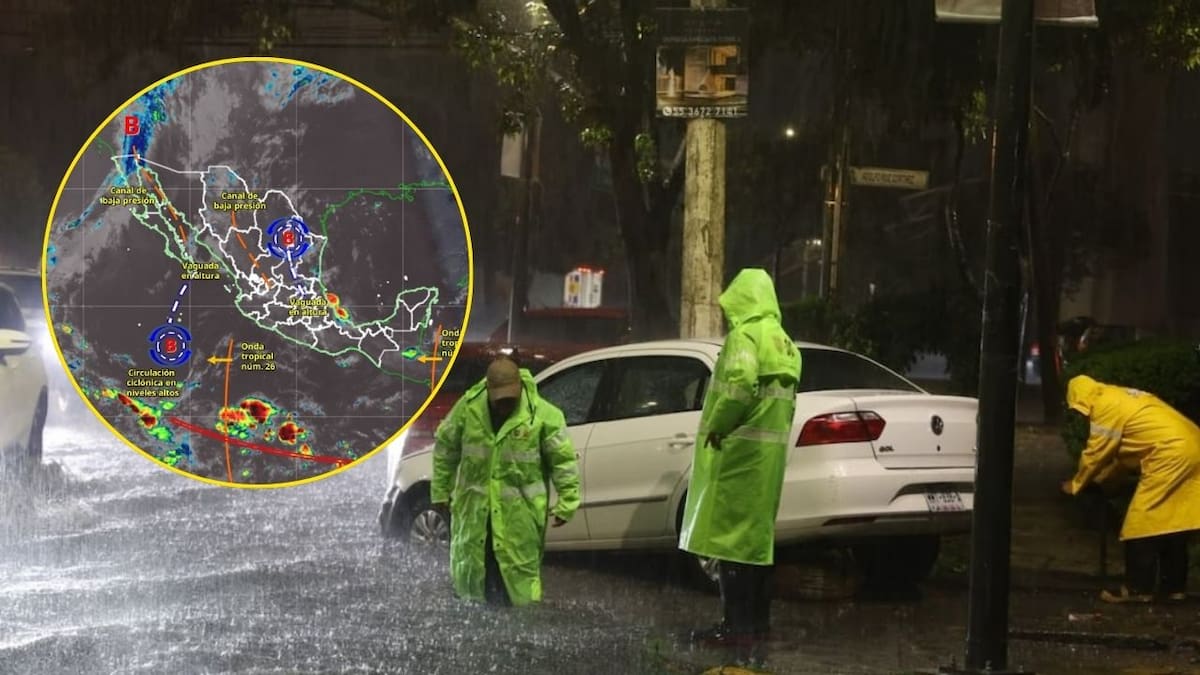 Monzón mexicano traerá lluvias muy fuertes este viernes 14 de agosto; el calor alcanzará 45 °C en varios estados