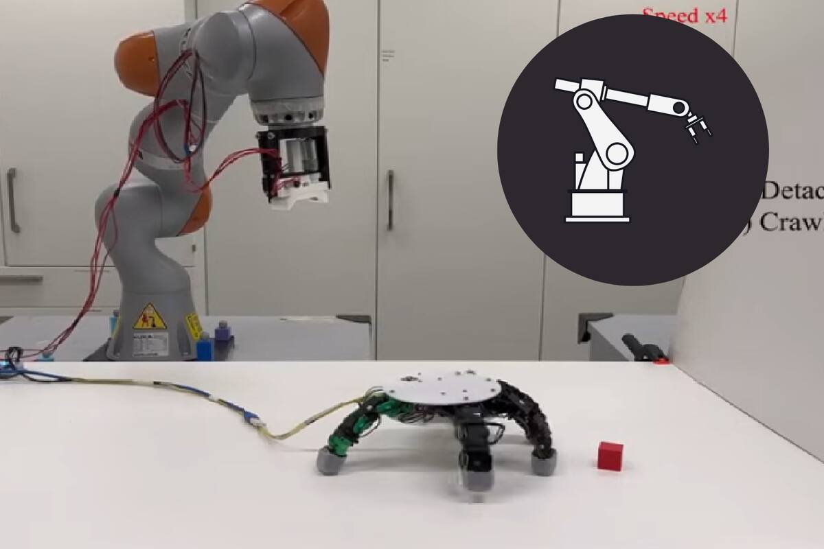 Mano robótica se separa del brazo para alcanzar objetos lejanos