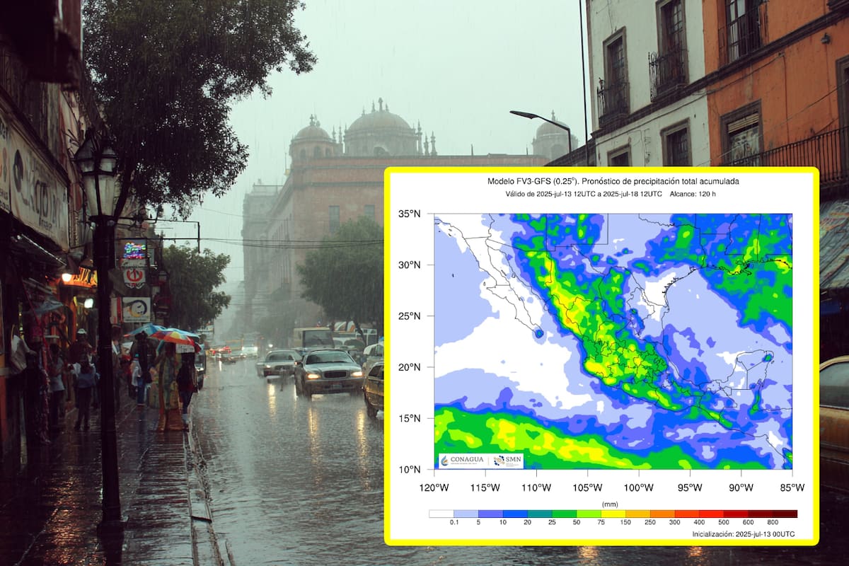 Alertan por fuertes lluvias para estos estados este martes y miércoles