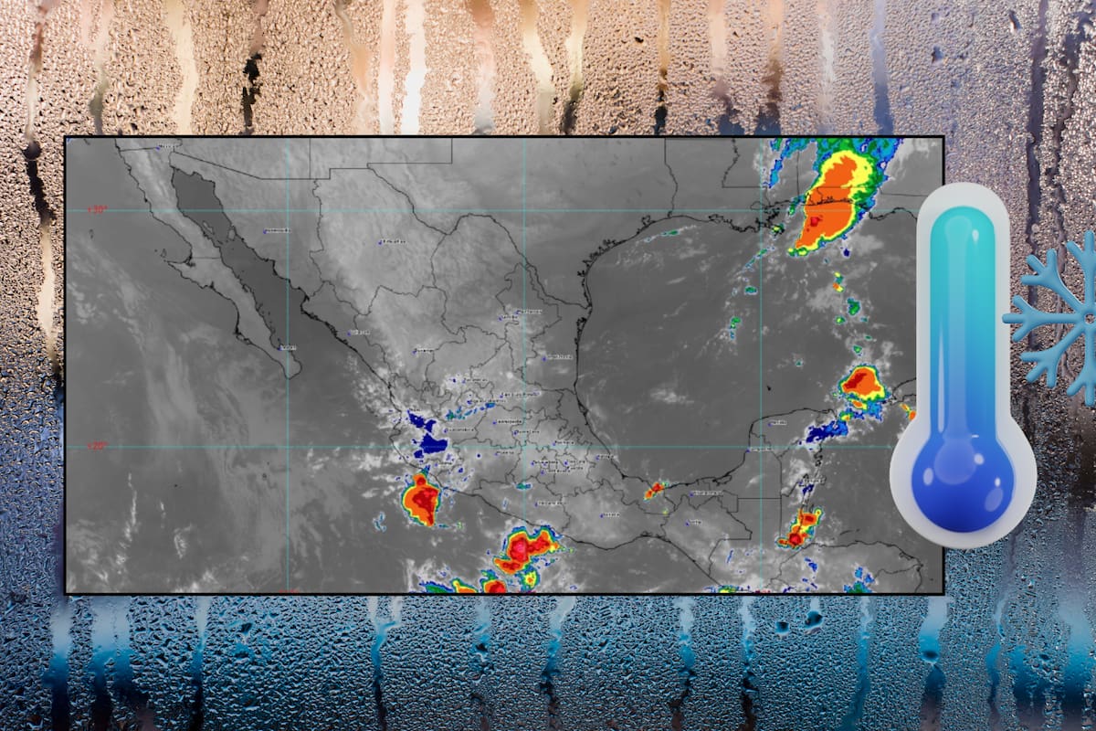 Pronostican lluvias intensas en el sur y bajas temperaturas en el noreste