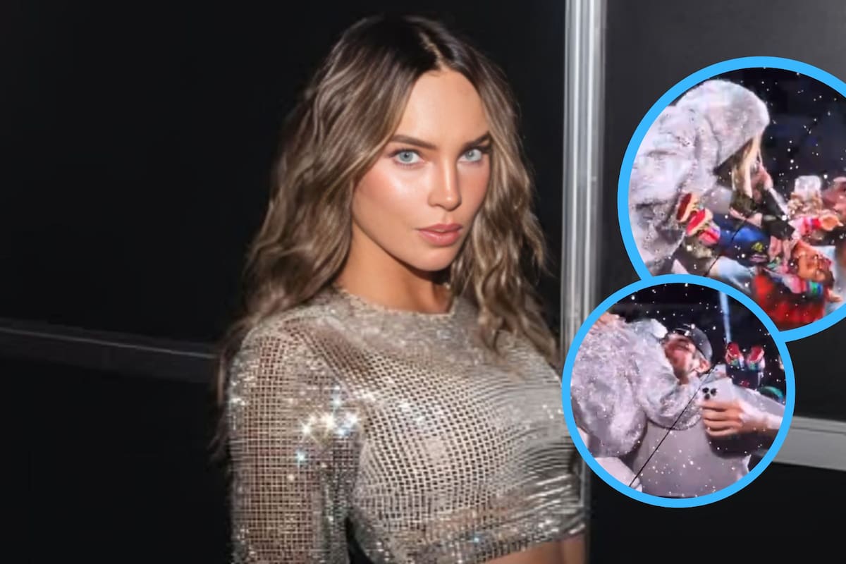 “Con el guapo”: Belinda detiene su concierto en vivo para tomarse una foto con un fan