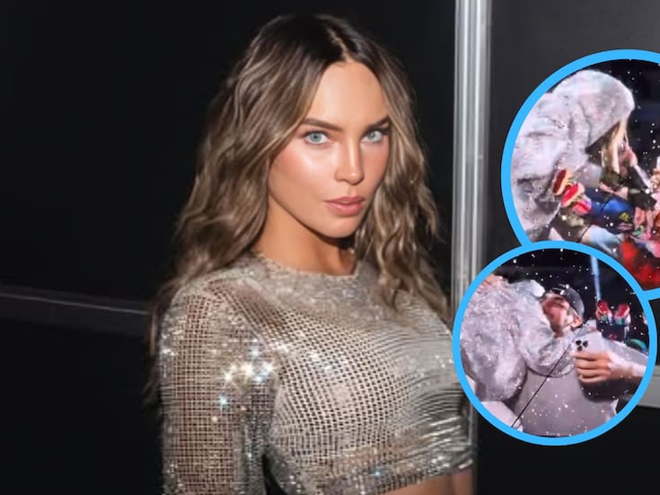 “Con el guapo”: Belinda detiene su concierto en vivo para tomarse una foto con un fan