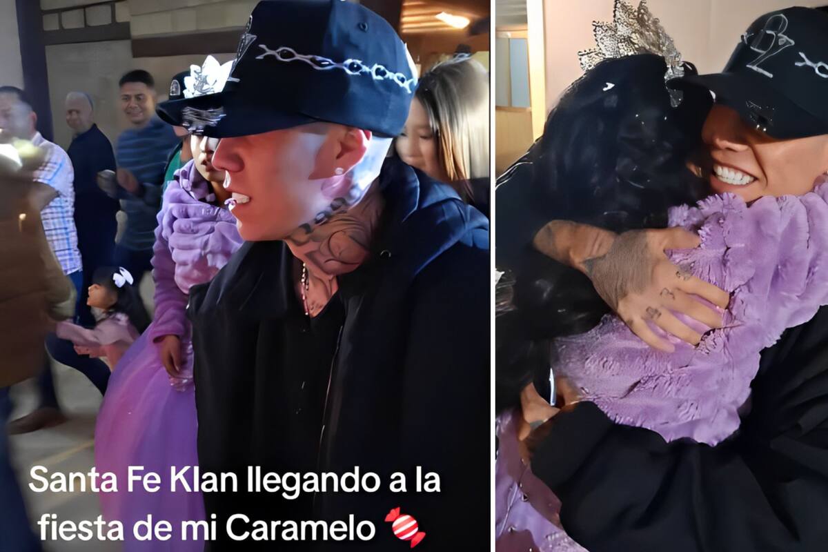 Santa Fe Klan sorprende a quinceañera en su festejo