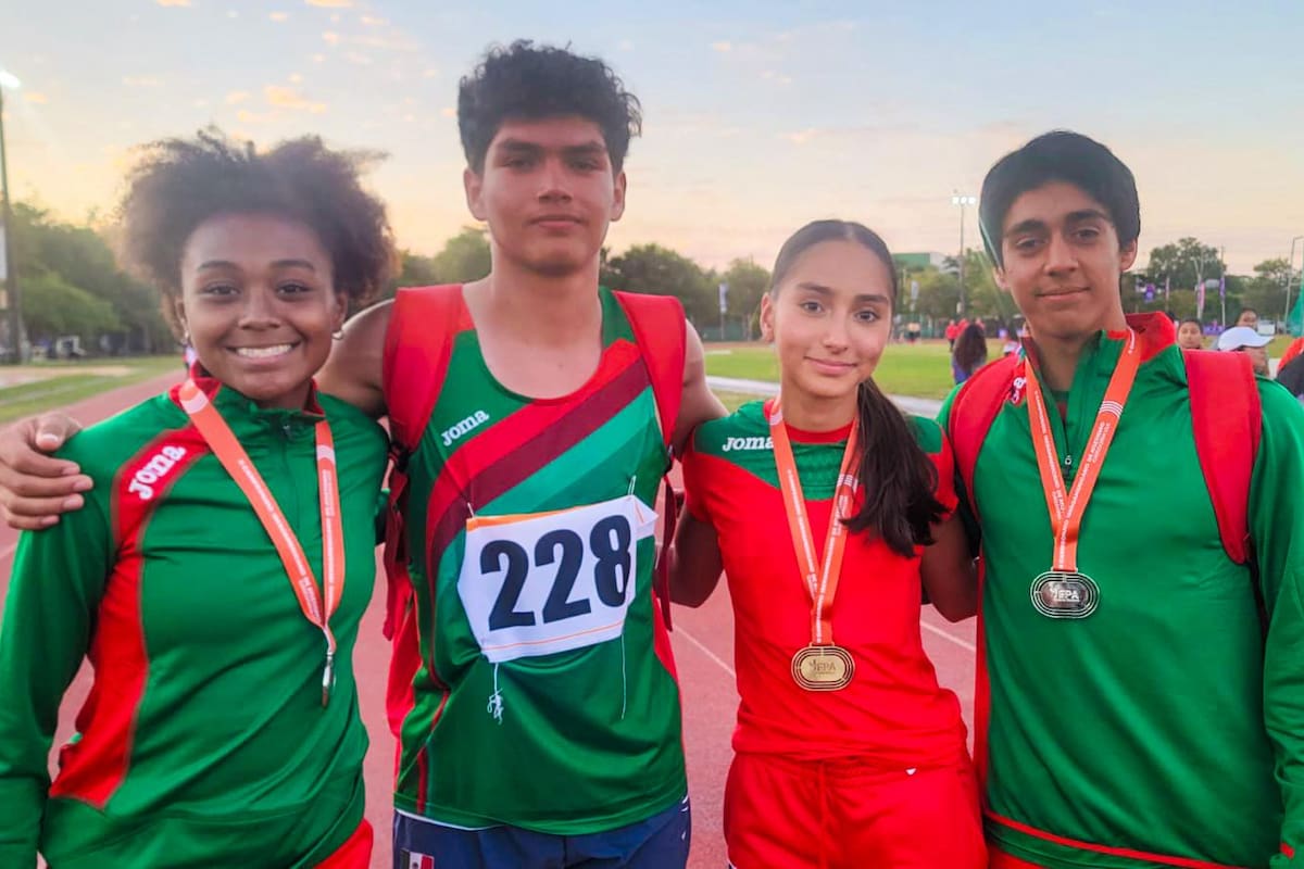 Ganan sonorenses tres medallas en Iberoamericano de Atletismo U18
