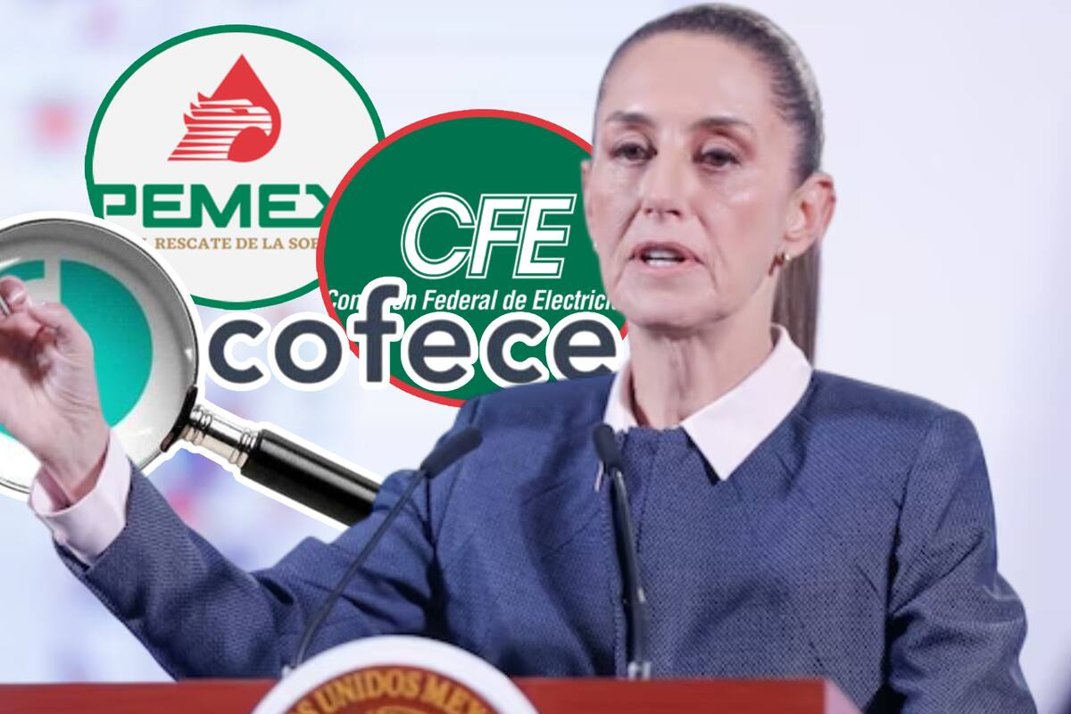 Claudia Sheinbaum acusa a COFECE de frenar a PEMEX y CFE; “Las empresas públicas no son monopolios”