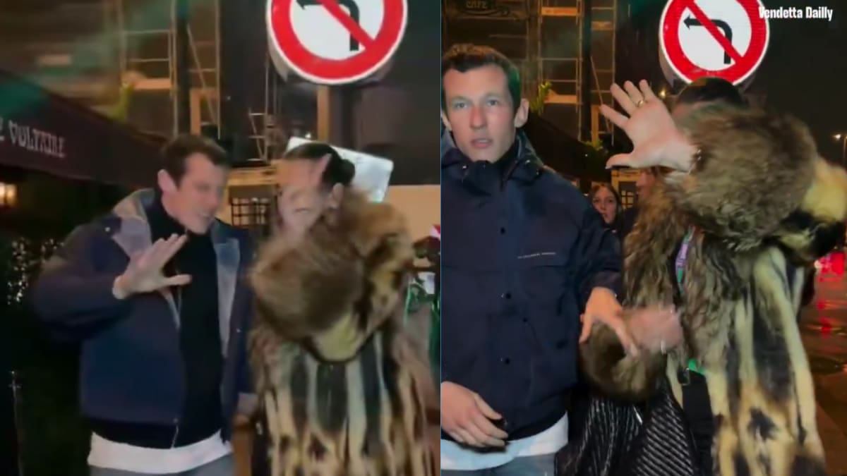 Dua Lipa y Callum Turner se defienden de paparazzis que los acosaban en París: así fue el momento (VIDEO)