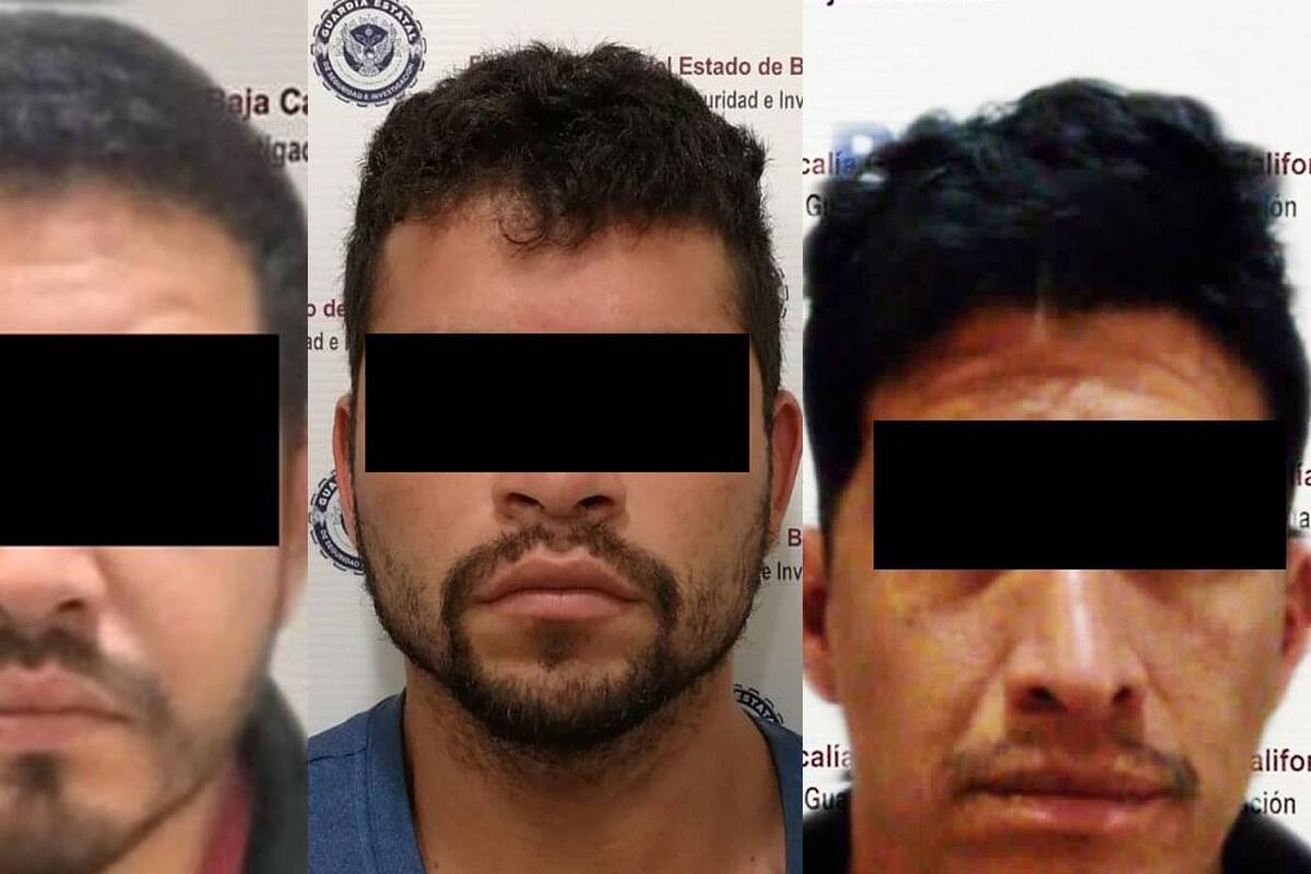 FGE detiene a tres en Tijuana por robo de auto y narcomenudeo