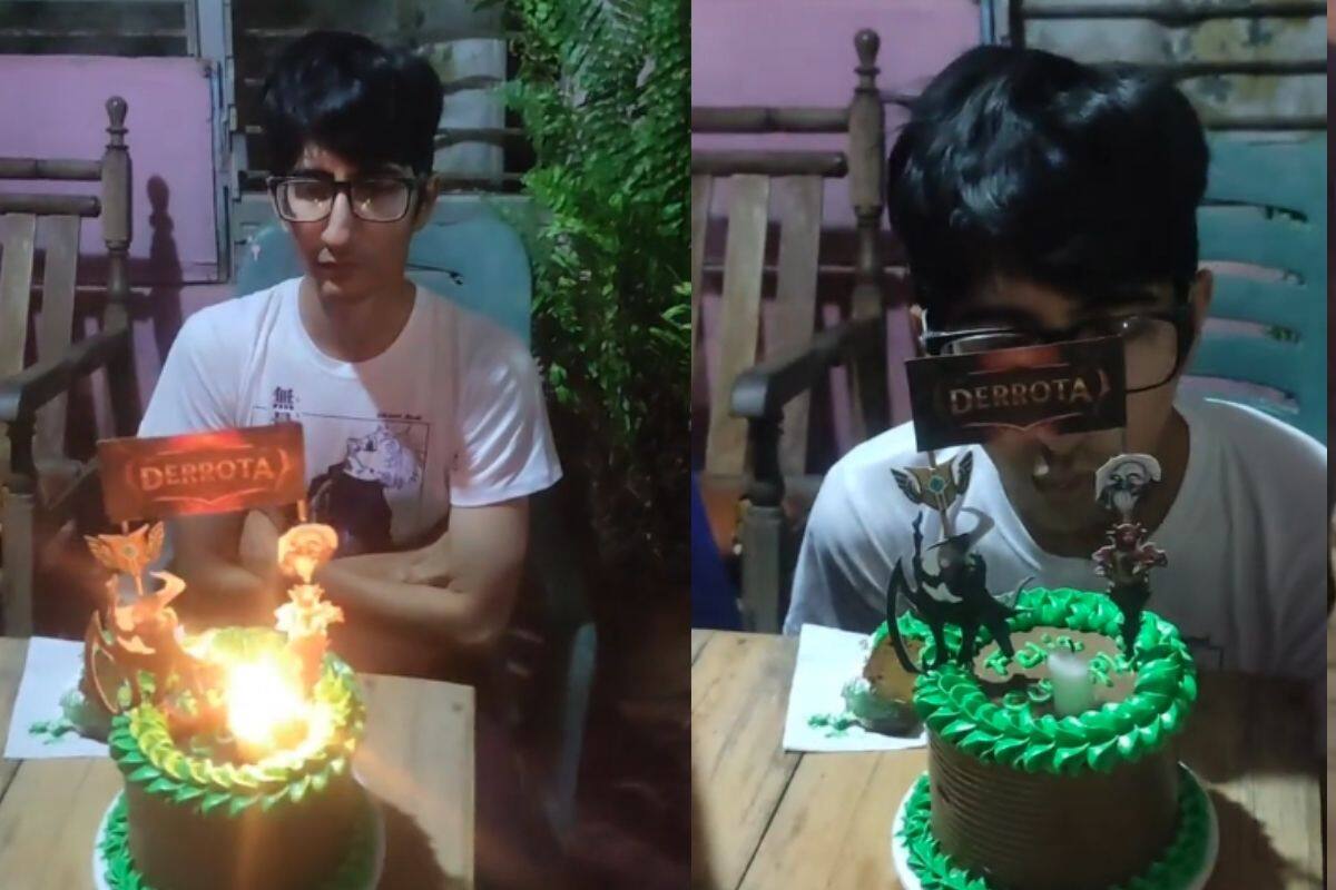 “¡Derrota!: Le hacen pastel de cumpleaños con el banner de League of Legends
