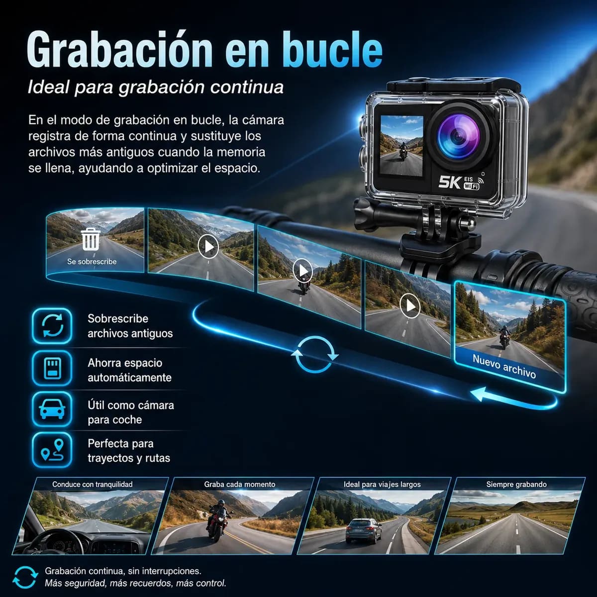 Cámara de acción Gonlkee M41 5K | Mercado Libre