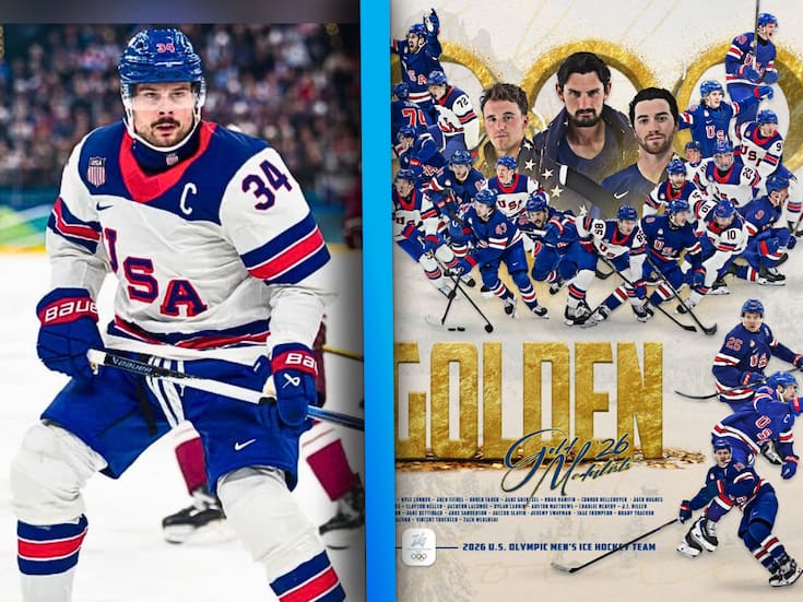 Auston Matthews Martínez, de raíces sonorenses, hace historia al ganar la medalla de oro en hockey en los JJOO de Invierno