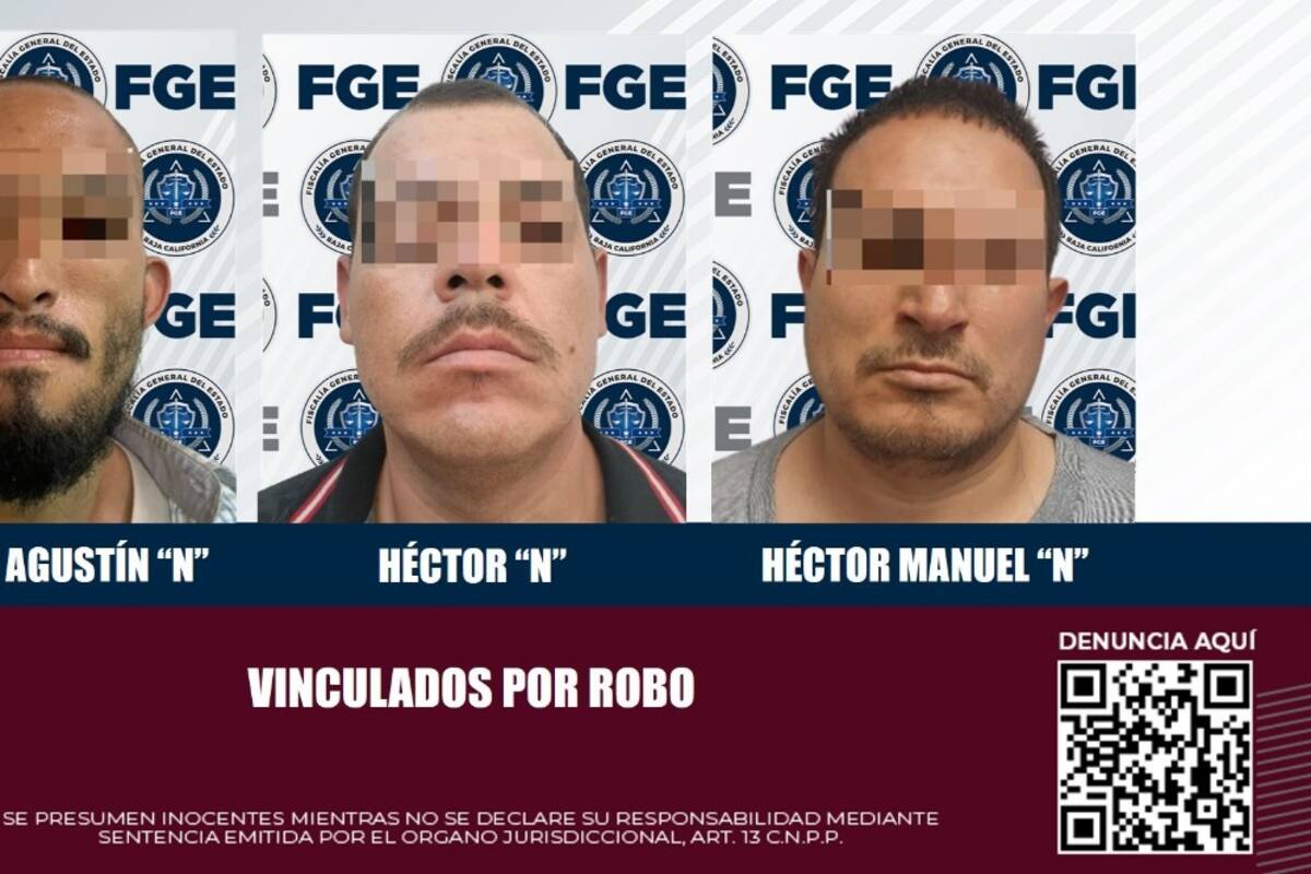 Dan prisión preventiva para tres acusados por robo