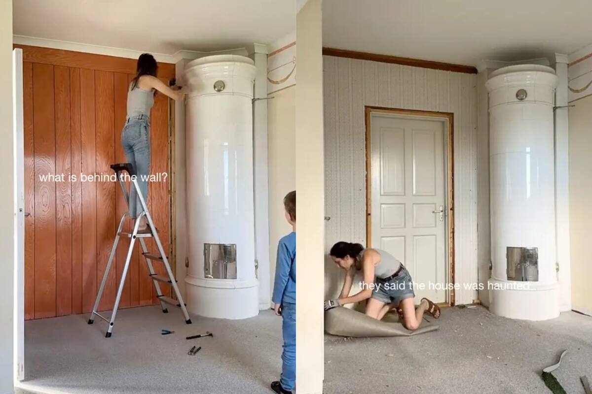 Una familia renovaba la casa de sus sueños, pero lo que encontraron los hizo pensar que estaba embrujada