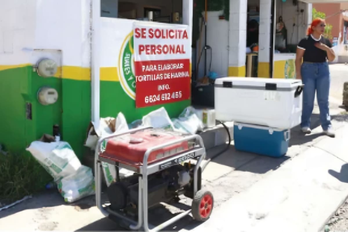 Apagones provocan crisis de luz y agua en Hermosillo