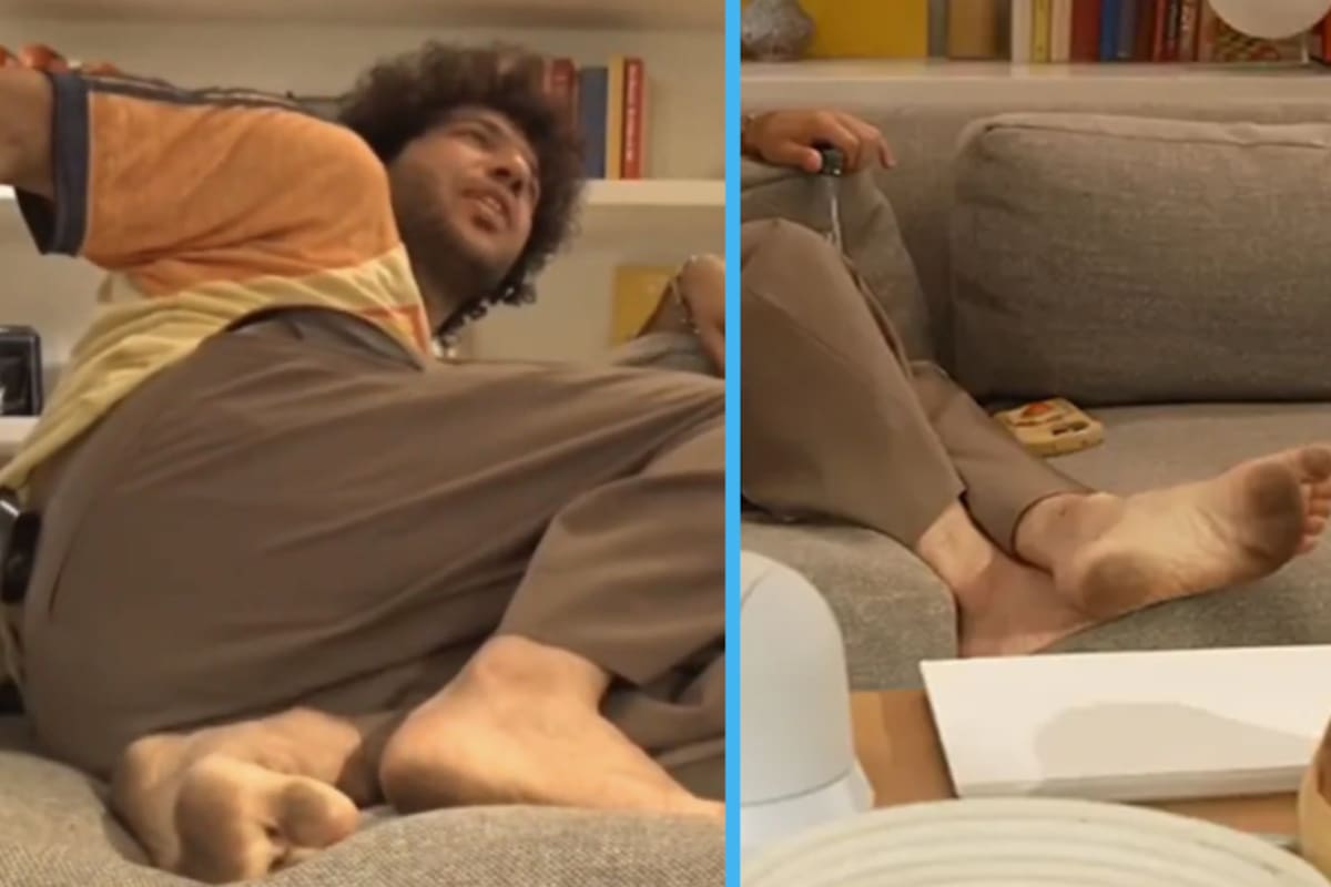 Critican a Benny Blanco por mostrar sus pies sucios en nuevo podcast (VIDEO)