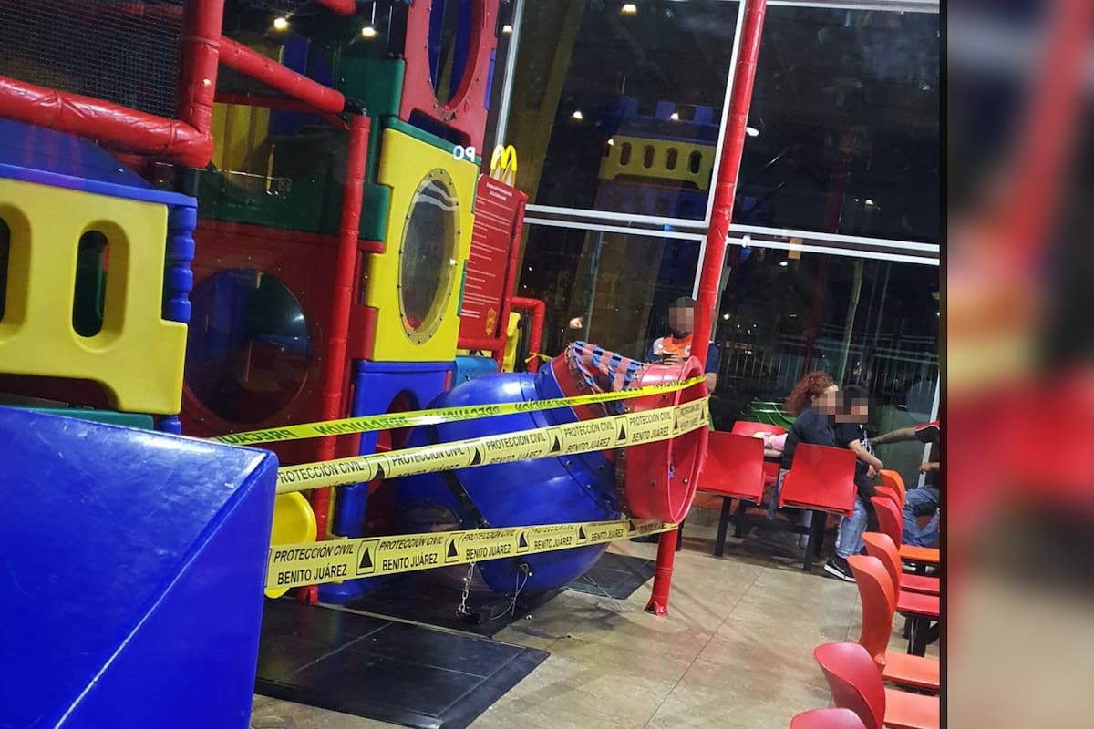 Colapso en zona de juegos de McDonald’s deja siete niños gravemente heridos en la Cdmx: “Mi nieta vomitaba sangre”