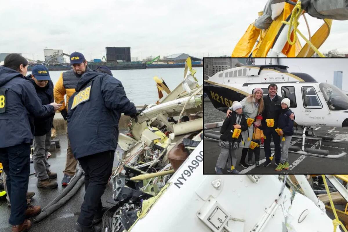 Helicóptero que se estrelló en el río Hudson no tenía grabadoras de vuelo ni cámaras