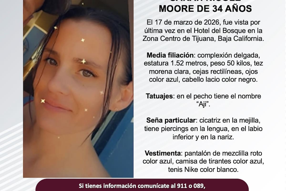 Se busca a Sarah Nicole Moore de 34 años
