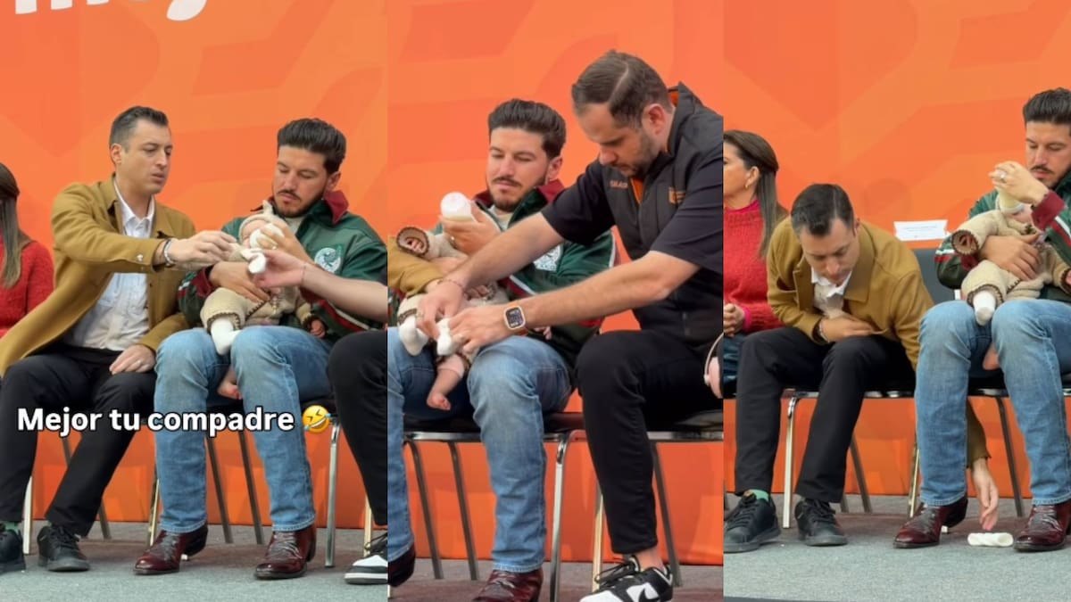 “Meto o no meto la mano?“: Samuel García genera reacciones en redes, entre ellas la de Mariana Rodríguez luego de cuidar a su hija Isabel durante un evento público