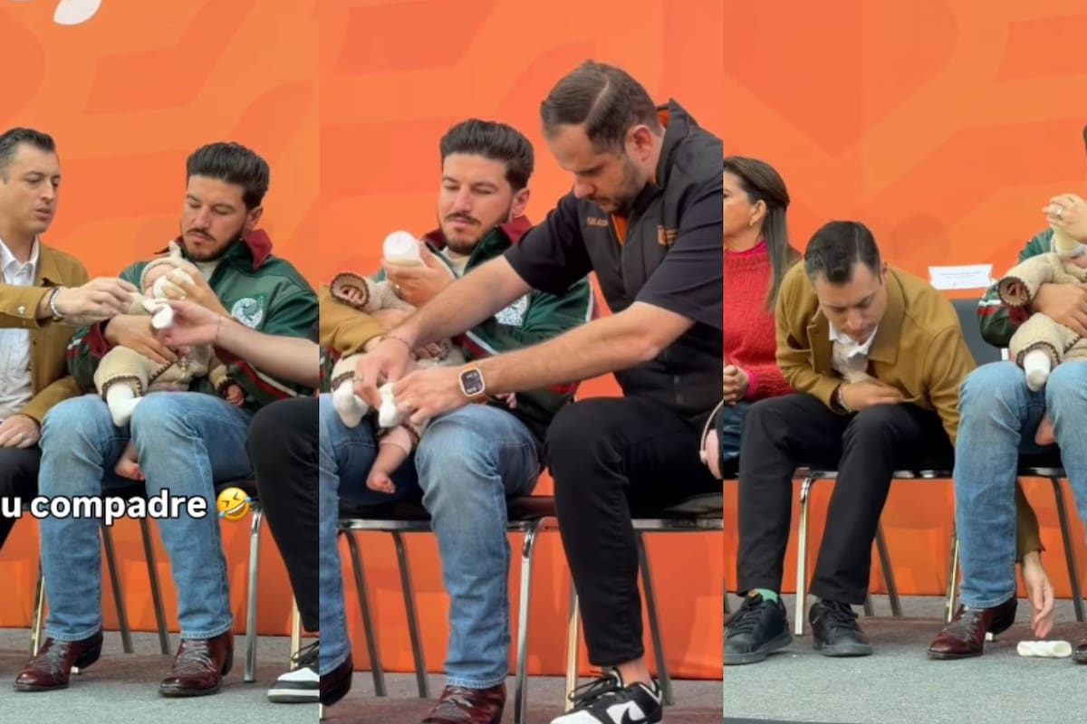 “Meto o no meto la mano?“: Samuel García genera reacciones en redes, entre ellas la de Mariana Rodríguez luego de cuidar a su hija Isabel durante un evento público