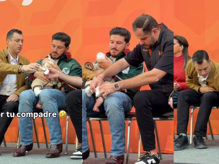 “Meto o no meto la mano?“: Samuel García genera reacciones en redes, entre ellas la de Mariana Rodríguez luego de cuidar a su hija Isabel durante un evento público