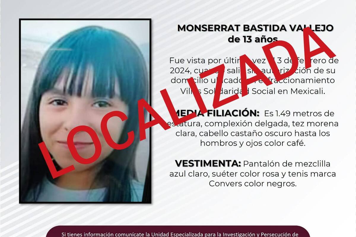 Cancelación de pesquisa de Monserrat Bastida Vallejo
