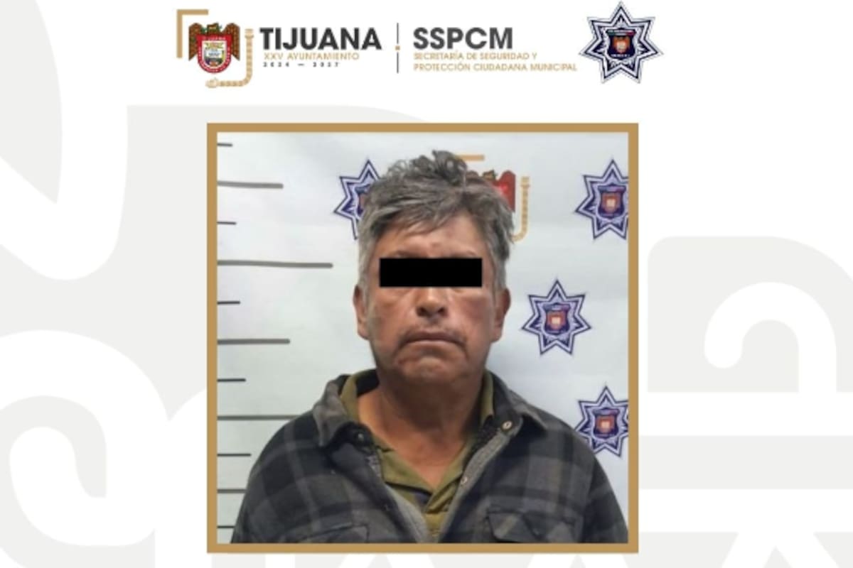 Detienen a hombre por presunta agresión a su pareja en la colonia Mi Ranchito en Tijuana