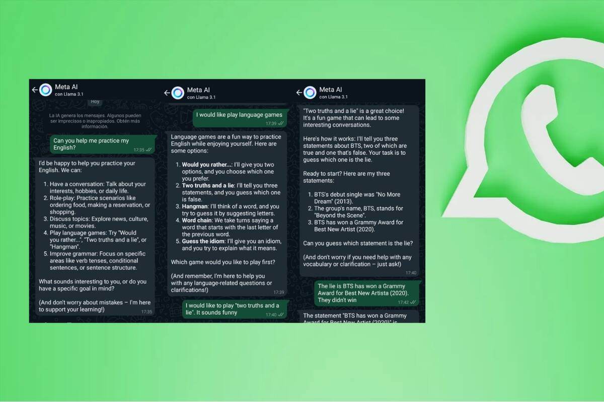 Meta AI: Esta es la nueva forma de practicar inglés con un asistencia de Inteligencia Artificial