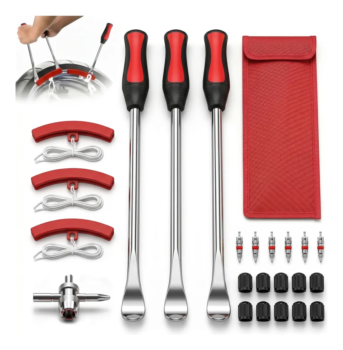 Kit de 23 piezas para desmontar llantas de la marca Tovendor (Modelo T23P) | Mercado Libre