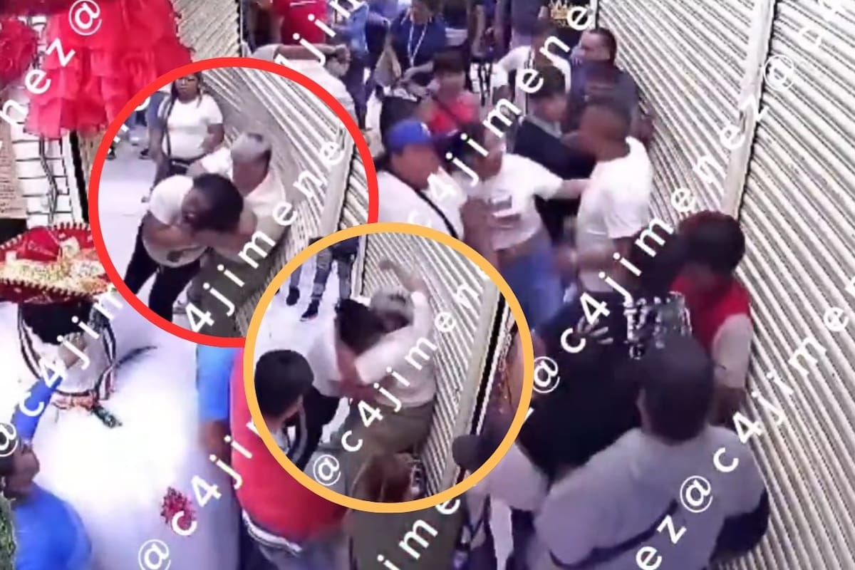 Riña entre comerciantes desata caos en mercado La Lagunilla de la CDMX